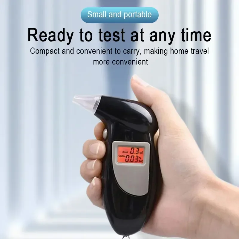 New Birds Beak Vehicle Breathalyzer Blowing Digital Display Detector For Vehicle Portable Drink-driving Breathalyzer