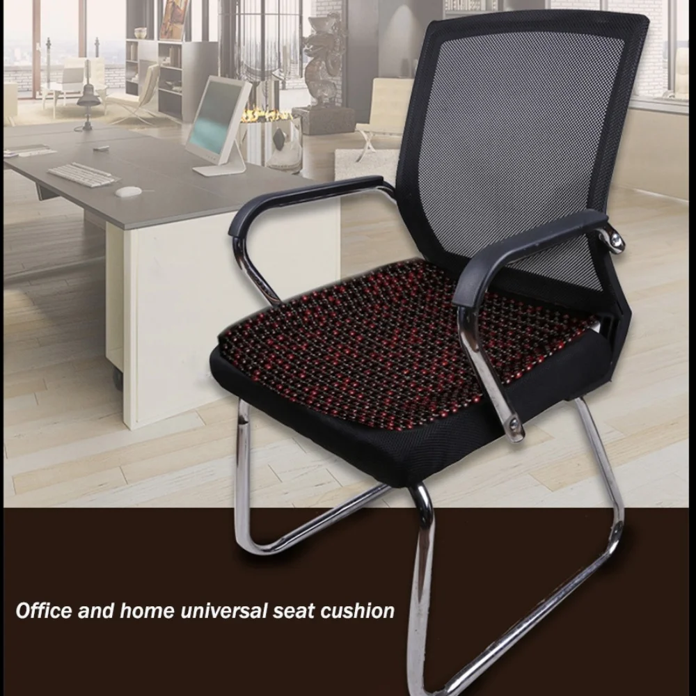 Car Seat Cushion, Summer Wooden Bead Cooling Pad, Office and Home Universal Seat Cushion, Cooling Pad, Ventilated, Breathable, - view 6