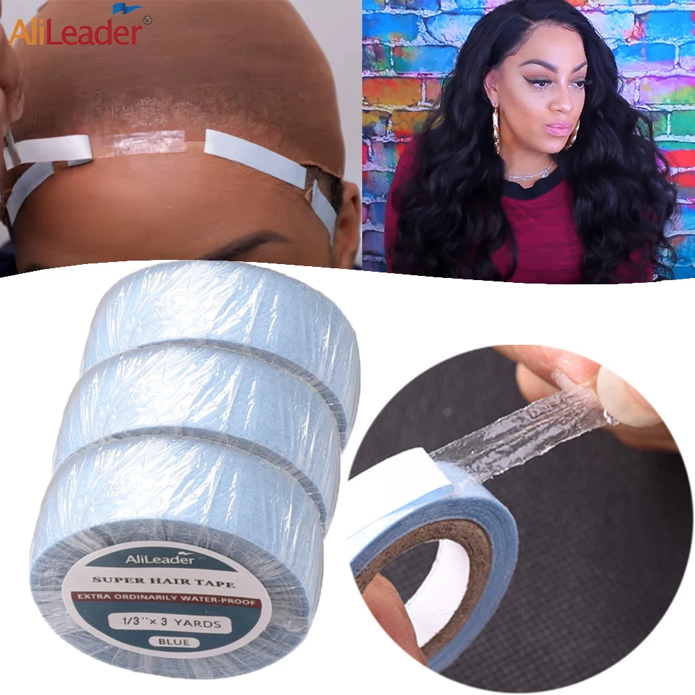 3 Yards Front Lace Wig Glue Adhesive Tape Glue For Lace Front Waterproof Lace Glue Tape In Extensions Hair Glue For Lace Wig