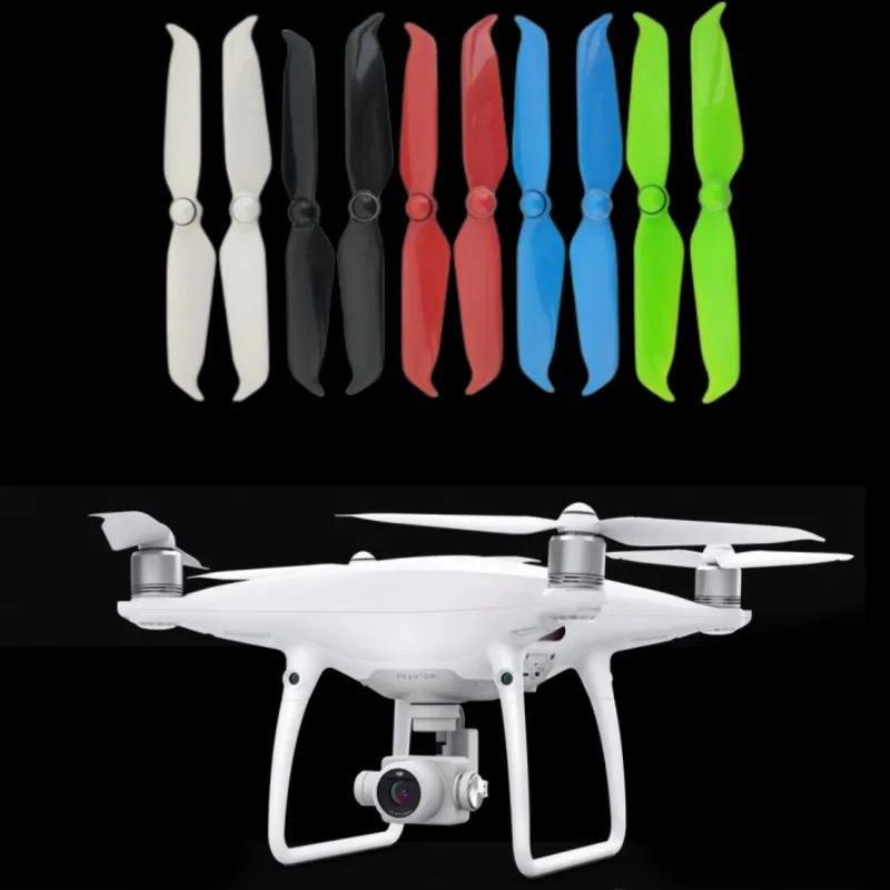 DJI Phantom 4 Series Low-Noise Propellers Advanced V2.0 9455S Blades for DJI RC Quadcopter 4Pcs  White Black Green Red Blue