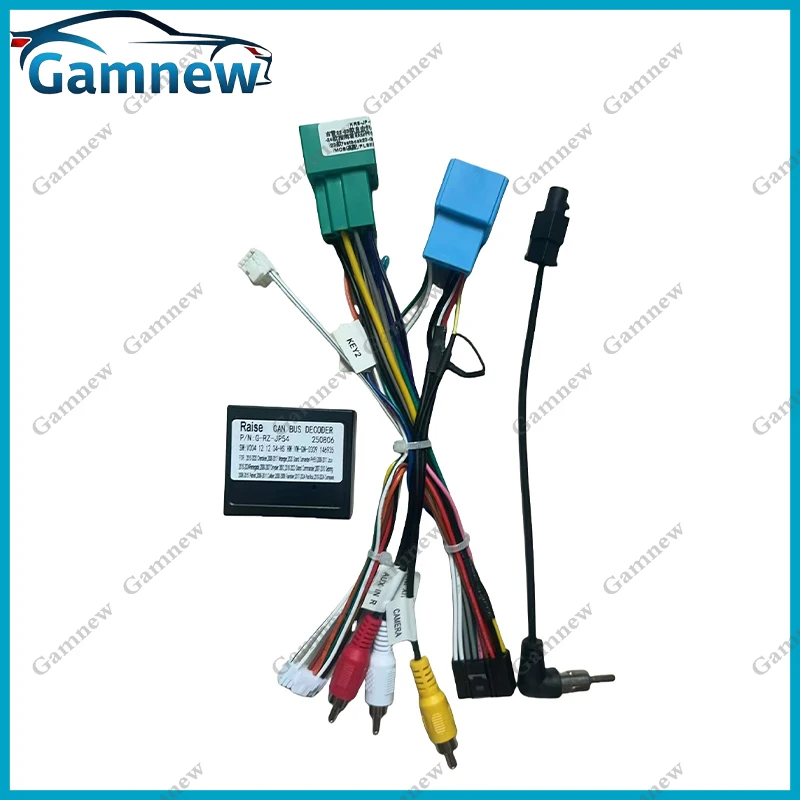 Car Android Radio Cable Power Wiring Harness Connector CAN Bus Adapter For Jeep Renegade Compass Commander 2022+