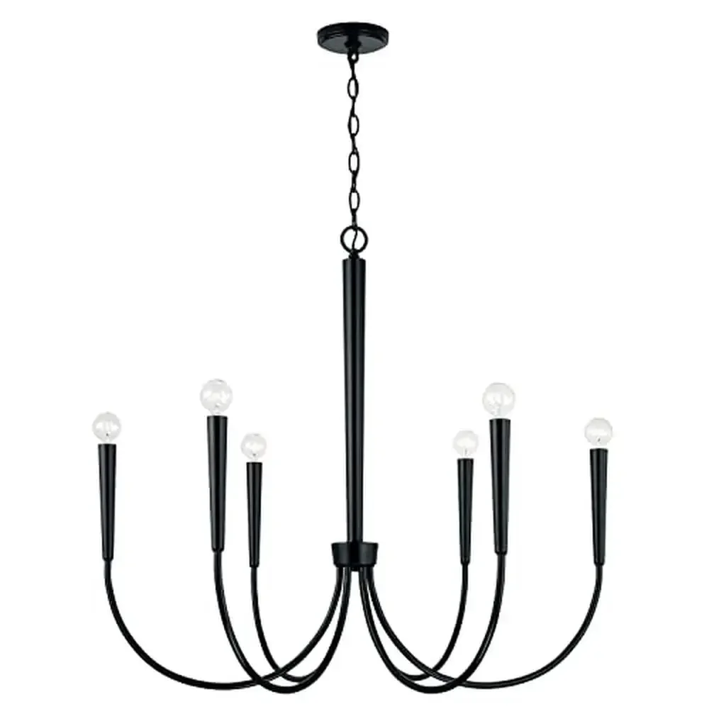 Industrial 8-Light Oil Rubbed Bronze Chandelier 27