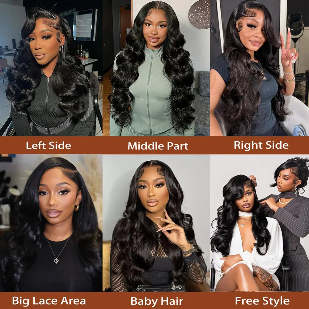 46Inch 13x6 HD Lace Front Wig Human Hair Body Wave Lace  display picture 1