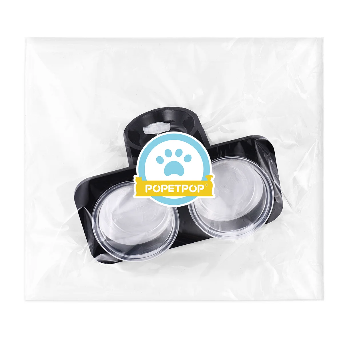 

Pet Reptile Feeder Bowl Black Double Screw Pattern Thick Transparent Durable Water Storage Lizard Turtle Cricket