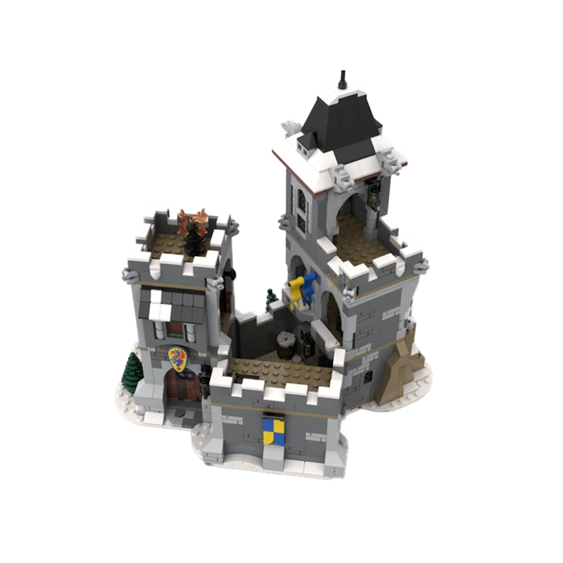 Famosa vista de rua arquitetura modelo cabana casa beco medieval moc- 139872   Bloco de construção DIY coleção tijolo brinquedos de aniversário infantil