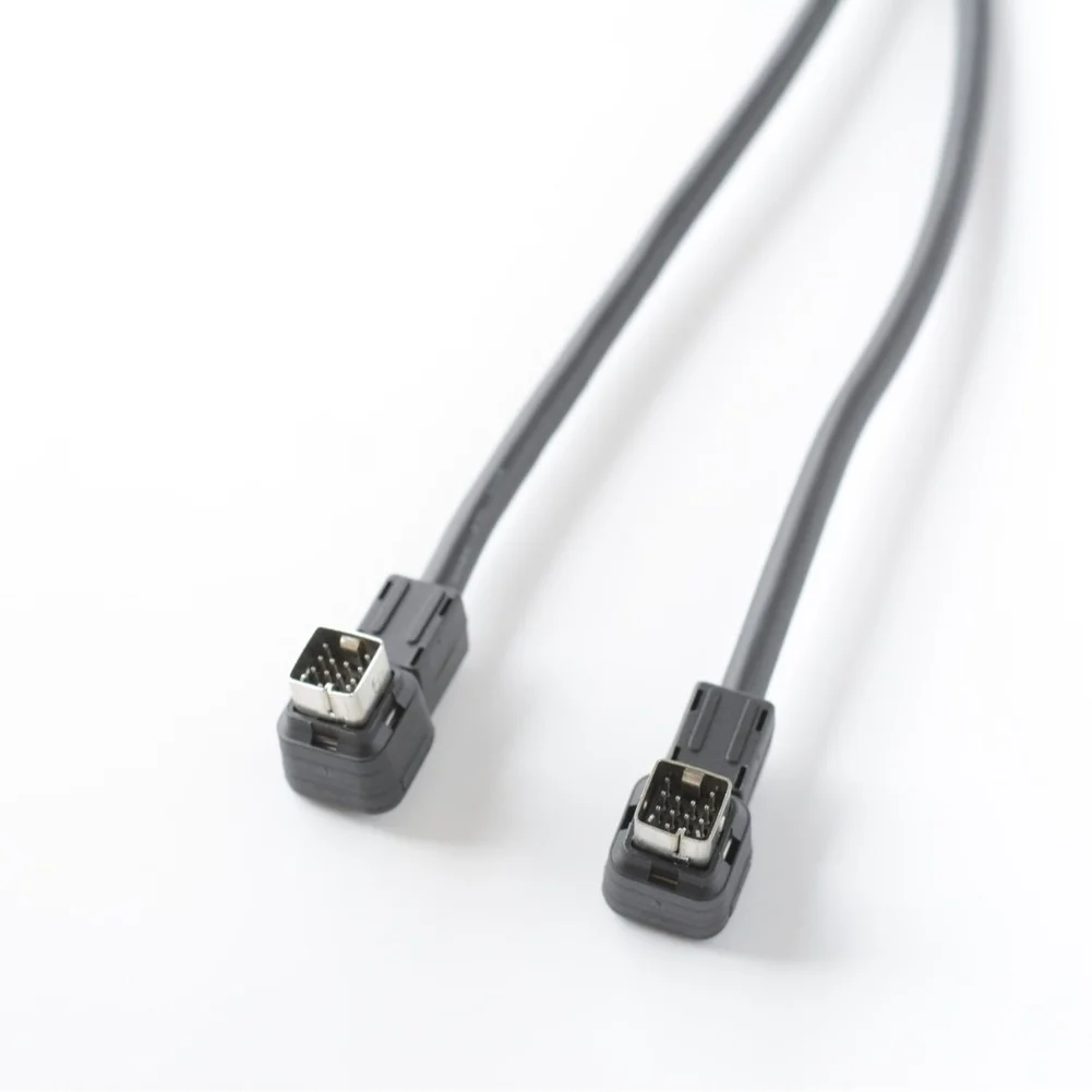 Car Radio Connection Cable Connector Disc Changer Cable 13-pin Connector Right-angle Design Rear Expansion Function