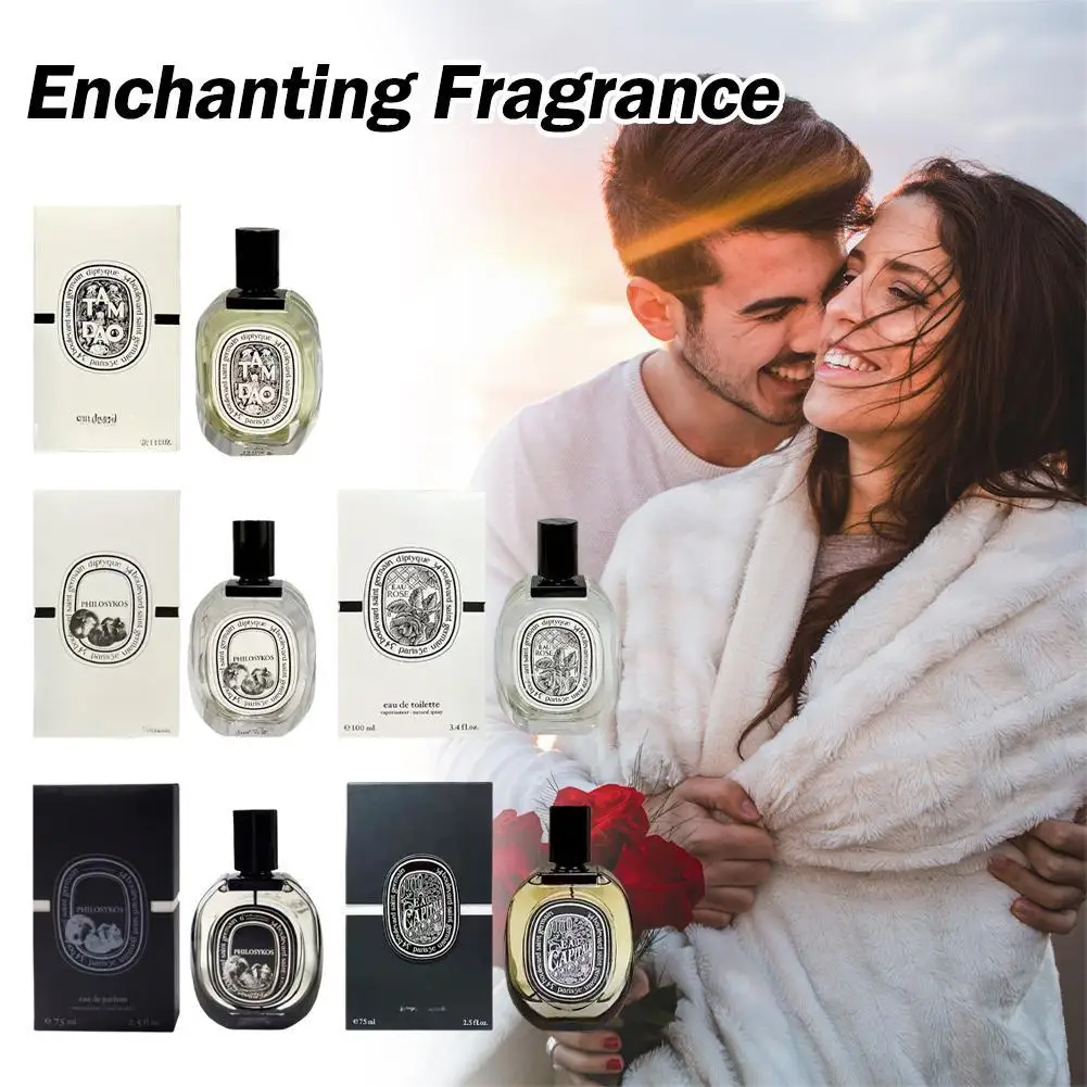 75/100ml Perfume de alta calidad hombres mujeres fragancia duradera Spray Unisex Parfums planta fresca fragancia Floral Perfumes de feromonas
