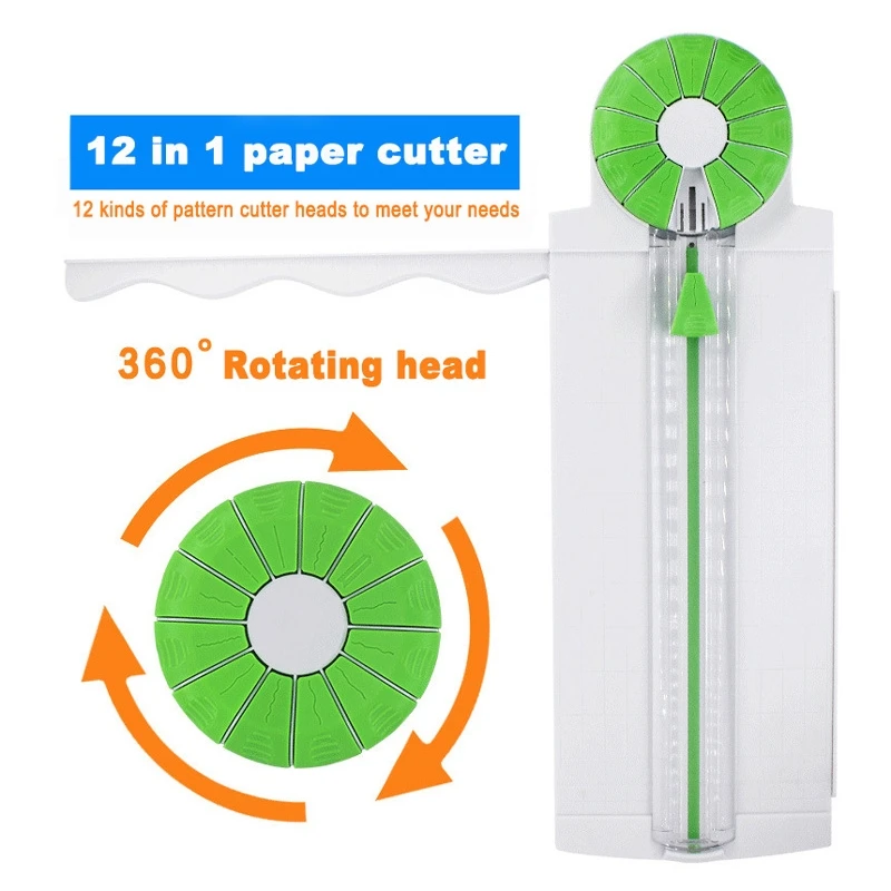 12-in-1 paper cutter Sliding lace dash four-in-one multi-purpose paper cutter Office multifunctional sliding manual paper cutter