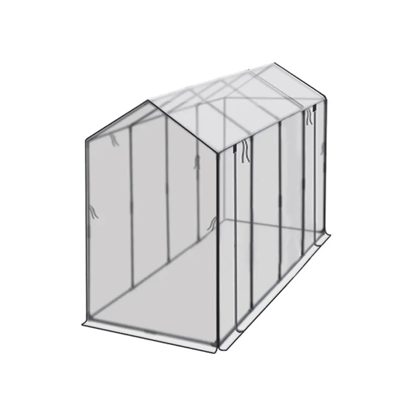 Plastic-coated iron pipe bracket, sunshade and insect-proof mesh tower type, vegetable growing greenhouse