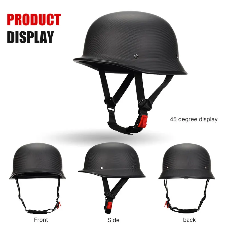 Ultralichte Koolstofvezel Half Gezicht Helm 1/2 Low Profile Motorhelmen Mannen Vrouwen Alle Seizoenen Cascos Para Motos Dot Goedgekeurd