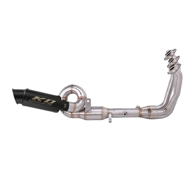 51MM Systeem Voor CF-Moto 675SS 675SR 24-2026 675NK 25-26 Motorfiets Uitlaatdemper Front Header Pijp Roestvrij staal Slip Op EU - afbeelding 2