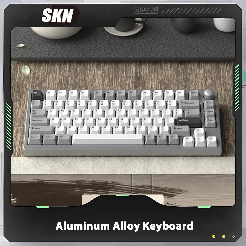 

SKN Bluebird 75 Mechanical Keyboard Three Mode Aluminium Alloy RGB Gamer Keyboard With Konb Customized Gaming Accessories Gift