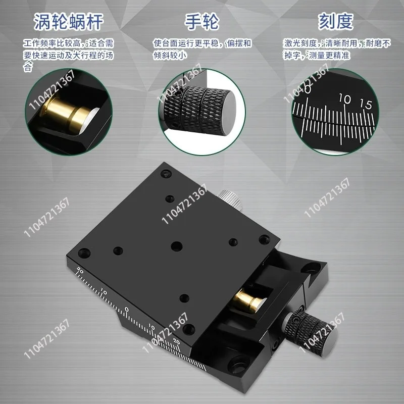 X-axis Fine-tuning Platform Angle Table GFG60 Tilt Table Radian Displacement Table XY Axis Manual Displacement Platform Sl