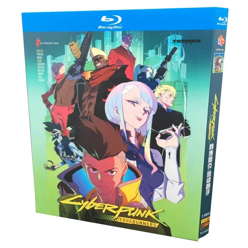 

BD Blu-ray Anime Cyberpunk Edgerunners TV Series Complete Episodes Original Soundtrack Behind the Scenes 2-Disc Box Set
