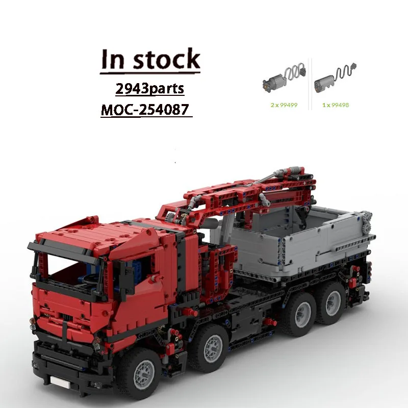 

MOC-254087 Classic New Cargo Crane Truck Building Block Model 2943 Parts MOC Creative Boys Adults Children Birthday Toy Gift