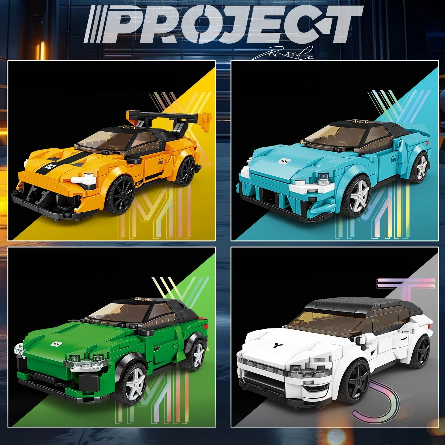 

Kaizhi KY6161-64 Miniature Car Racing Model Toy Blocks Automobile Display Piece for Home Decor