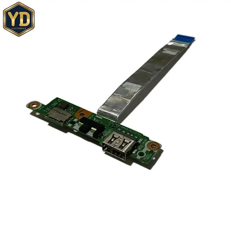 YD ZZ+FOR ASUS Vivobook 14 X412 X412F Card Reader USB Port Board W Cable 60NB0L10-IO1001