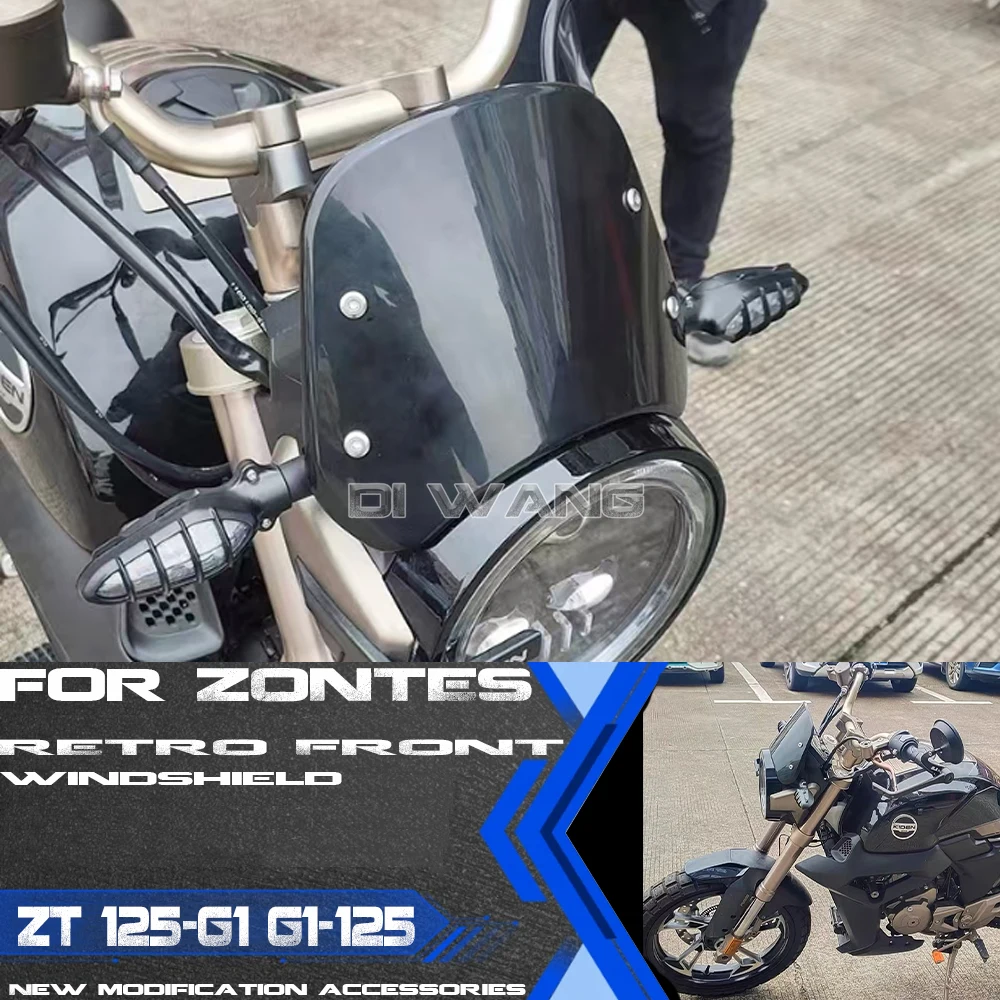 

New 2022 Motorcycle Windshield OR ZONTES ZT 125-G1 G1-125 Wind Shield Protection Fit Zontes G1