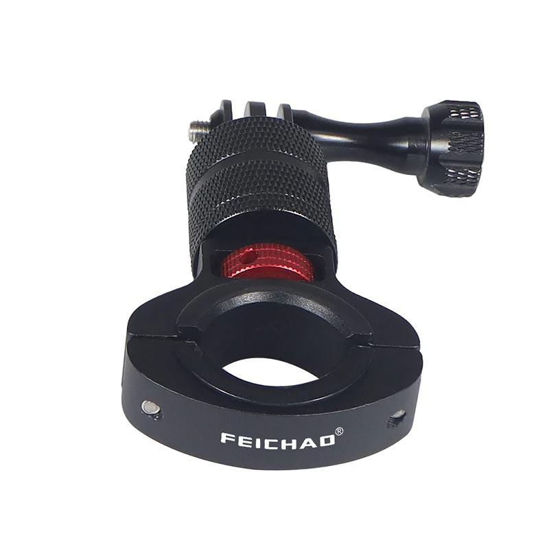 FEICHAO morsetto per manubrio per bici da bicicletta Clip per tubo in alluminio con supporto a vite 1/4 per Gopro 13 12/Insta360 supporto per telefono con Action Camera