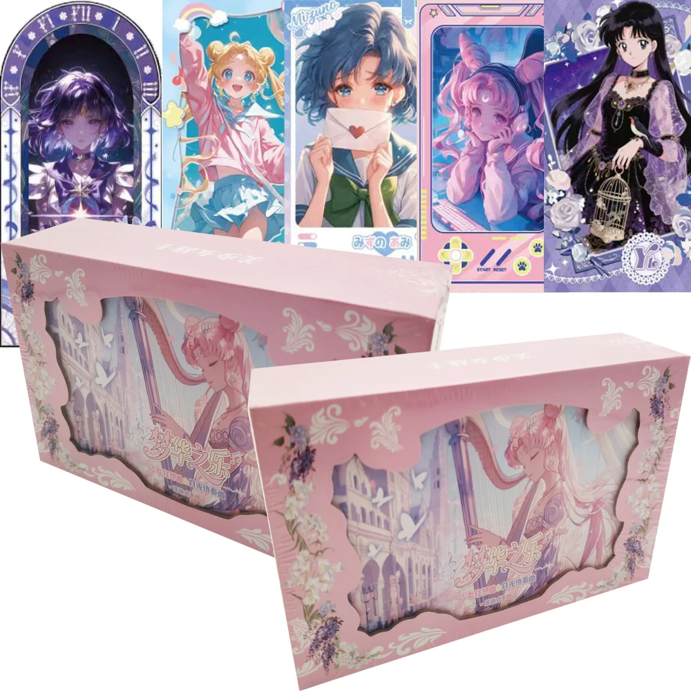 Trendy IP Sailor Moon Anime Collection Cards Tsukino Usagi Tomoe Hotaru Summer Beach Vitality Party Character Cards Hobby Gif