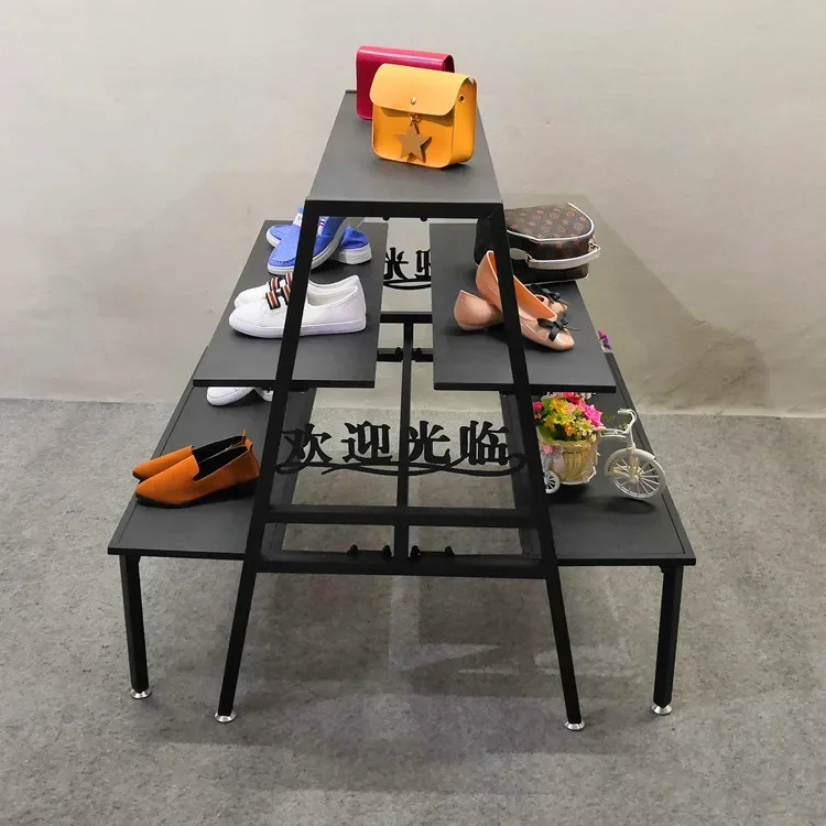 Clothing store shelf display rack Zhongdaorack bagdisplay cabinet multi-layer bagrack shoerack children's clothing displa r