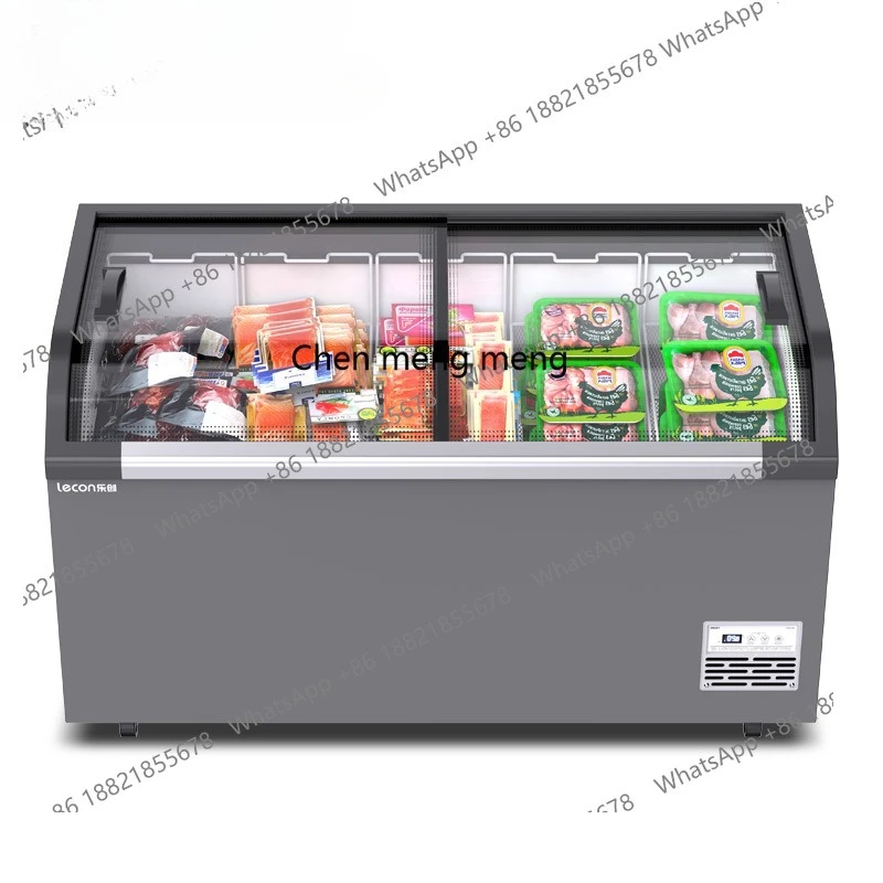 

Supermarket Large Capacity Fresh-Keeping Freezer Island Cabinet Commercial Convenience Store Quick-Freeze Display Cabinet