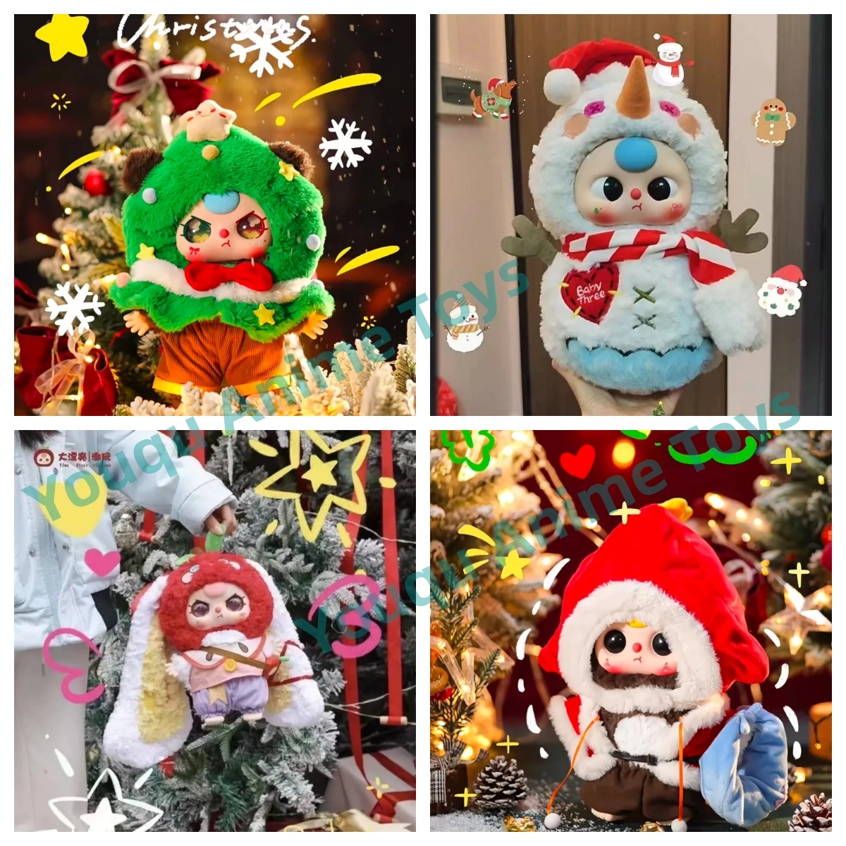 Caixa misteriosa original para bebês de três anos, 400%, série de natal, caixa cega kawaii, brinquedo da moda, boneca fofa, presente de aniversário, imperdível