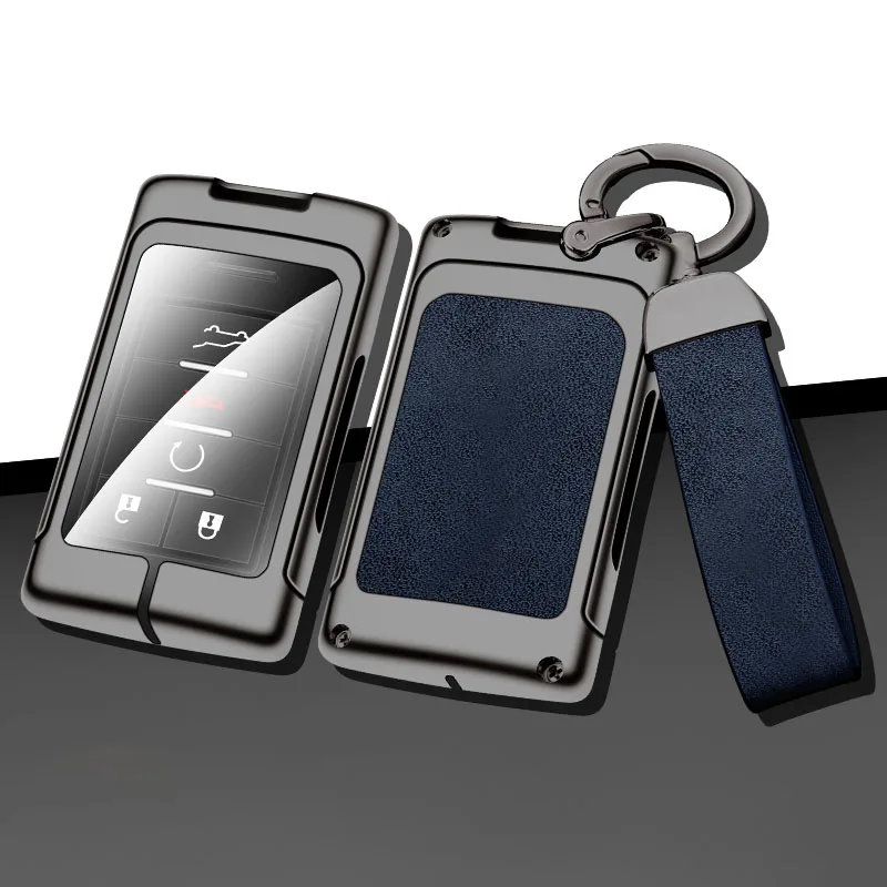 Car Key Case Cover for Cadillac DTS SLS SRX XLS STS Escalade CTS ATS 28T CTSV XTS for Chevrolet C7 Corvette Keychain Accessories