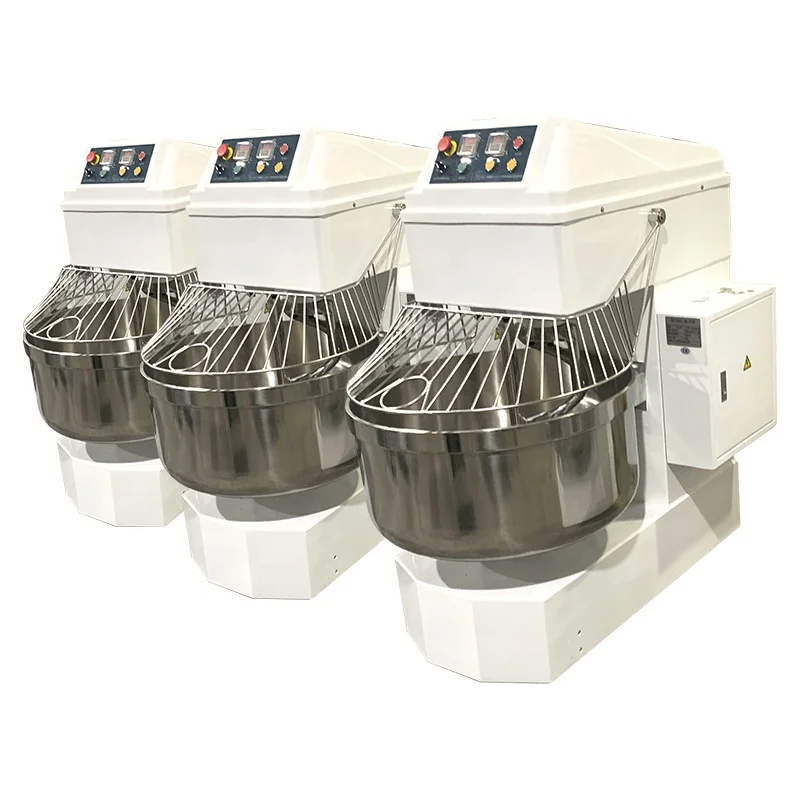ABHS-130 130L Heavy  Automatic Biscuit Bread Pizza Food Dough Mixer Round Dough Ball Making Machine for Germany Italian