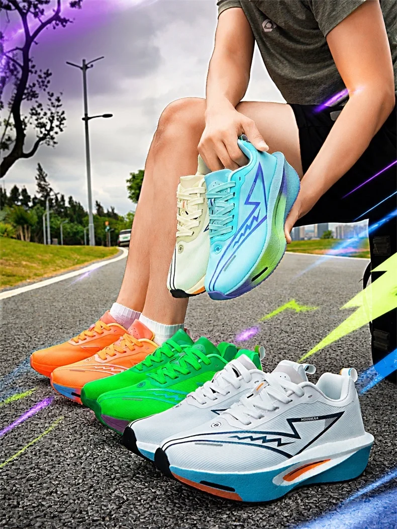 Marathon-Laufschuhe für Herren, Carbon-Platte, Spezial-Sportschuhe, atmungsaktiv, leicht, bequeme Damen-Sportschuhe, Chunta-Sneaker. – Detail 9