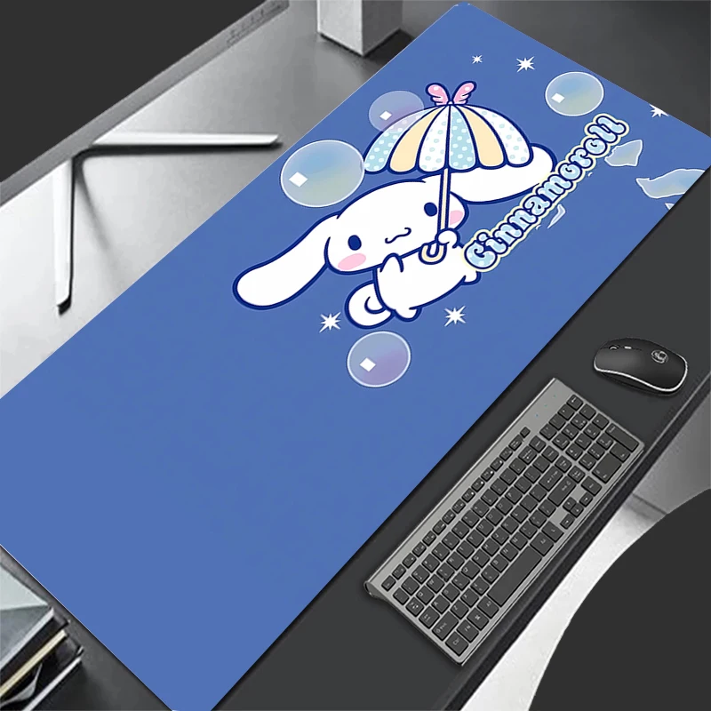 

Большой игровой коврик для мыши C-cinnamoroll, светлые коврики для мыши, настольные коврики для ПК, коврики для клавиатуры, настольный коврик 900x400, коврики для компьютерной мыши