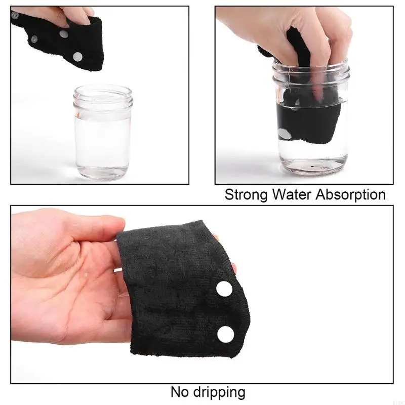 W89C Snap-On Sweetband Safety Hat Sweat Band Accessories 5 ชิ้น