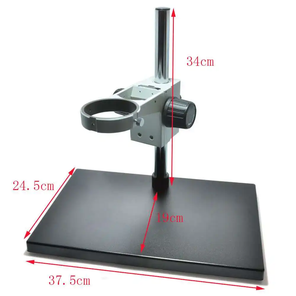 

7X-45X Electronic And Precision Industry Repairing Stereo Microscope Stand With Extra Base , Bracket 76mm