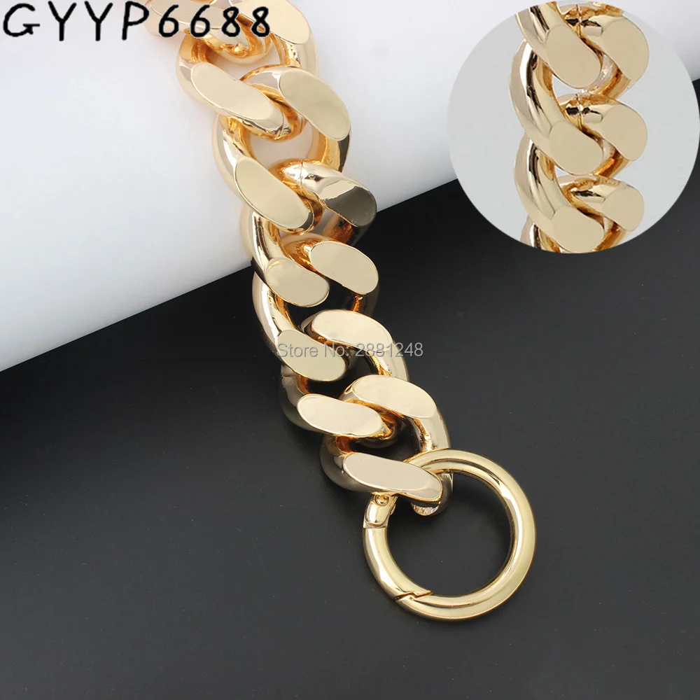 30mm 1-5pcs gold thick Aluminum chain bag Light weight bags strap bag parts DIY handles Accessory Handbag Straps Bag