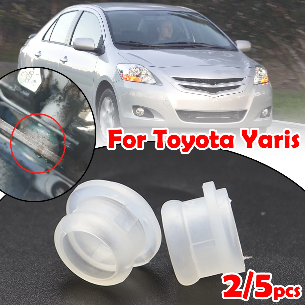 

MT Gear Shift Lever Cable Bushing Repair Kit For Toyota Yaris Gearbox Selector End Linkage Rubber Sleeve Car Replacement Parts