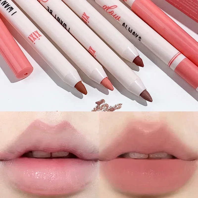 Contouring Matte Lip Liner Pen Nude Pink Red Lipstick Pen Waterproof Lasting Natural Soft Mist Sexy Lips Makeup Cosmetics Pencil