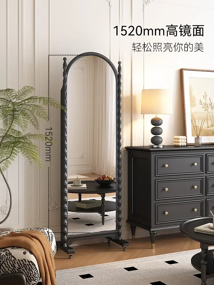 Retro Book And Newspaper Shelf Floor-to-ceiling Movable Household Solid Wood Multi-functional Shelfn29