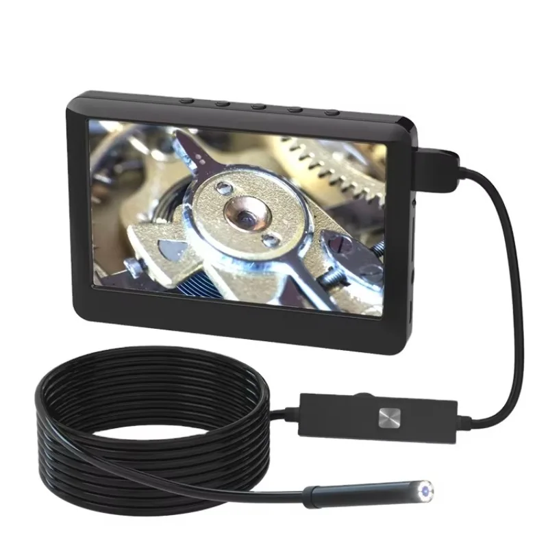 Pipe Industrial Endoscope 8mmHD 1080P Semi-Rigid 2M With 4.3 Inch Screen Portable Endoscope Camera