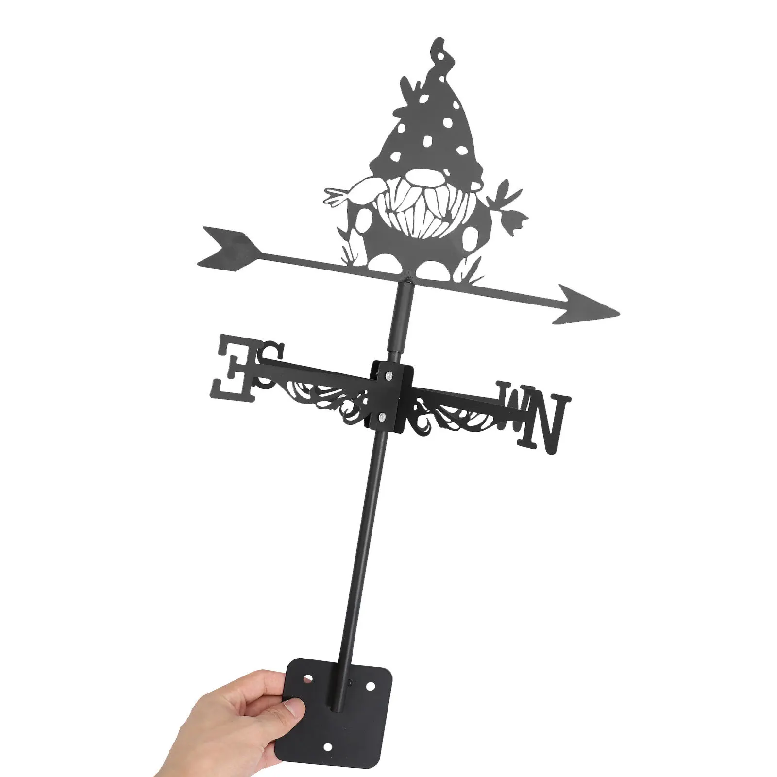

Iron Gnome Weathervane Resistant Weather Vane for Roof Garden Patio Yard Decor Weathervane Weather Vane
