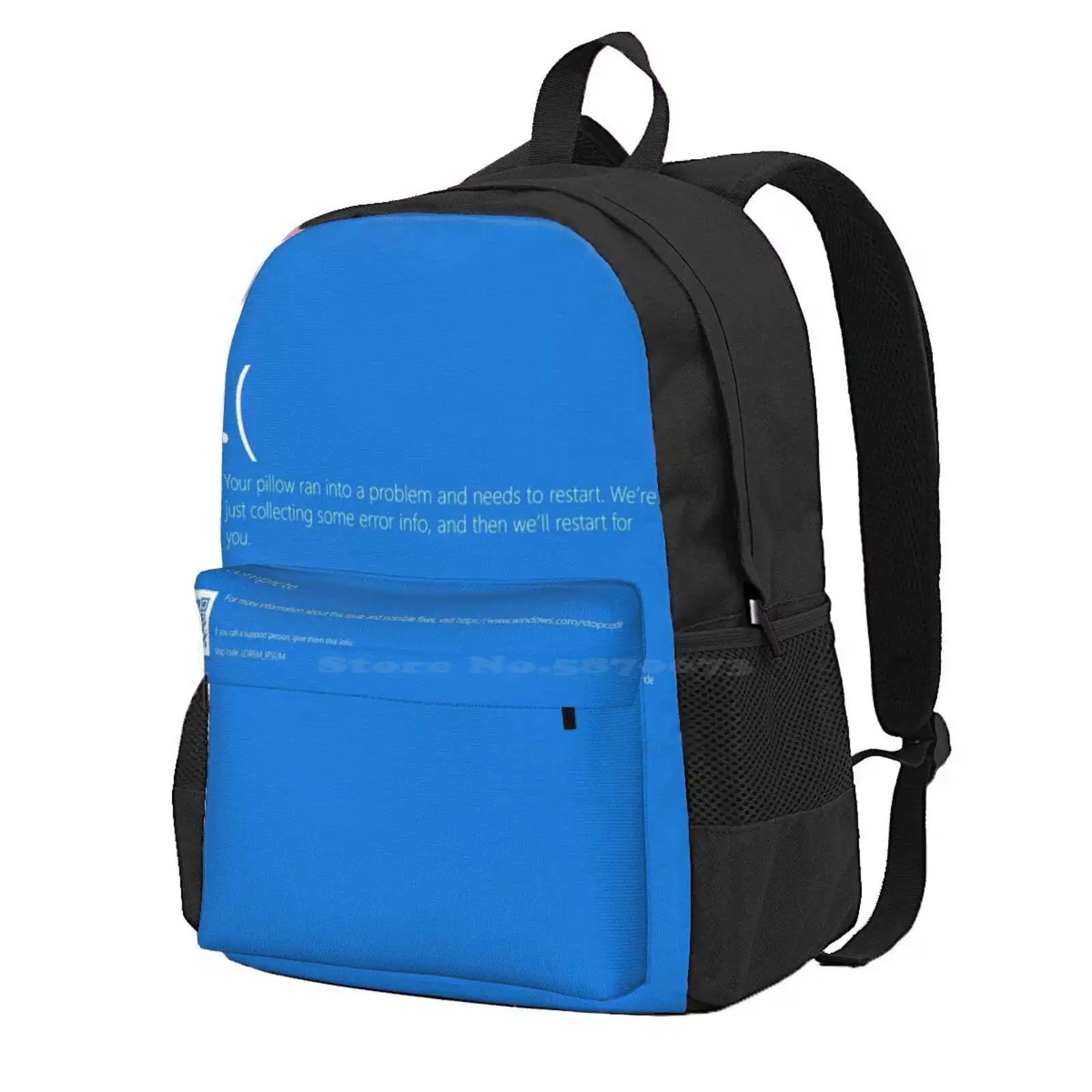 Windows Bsod (Blue Screen Of Death) Hot Sale Schoolbag Backpack Fashion Bags Windows Bsod Blue Screen Of Death Microsoft