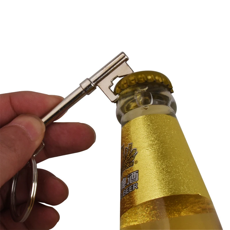 New Portable Bottle Key Opener Beer Bottle Can Opener Hangings Ring Keychain Tool Bar Tool 1pcs