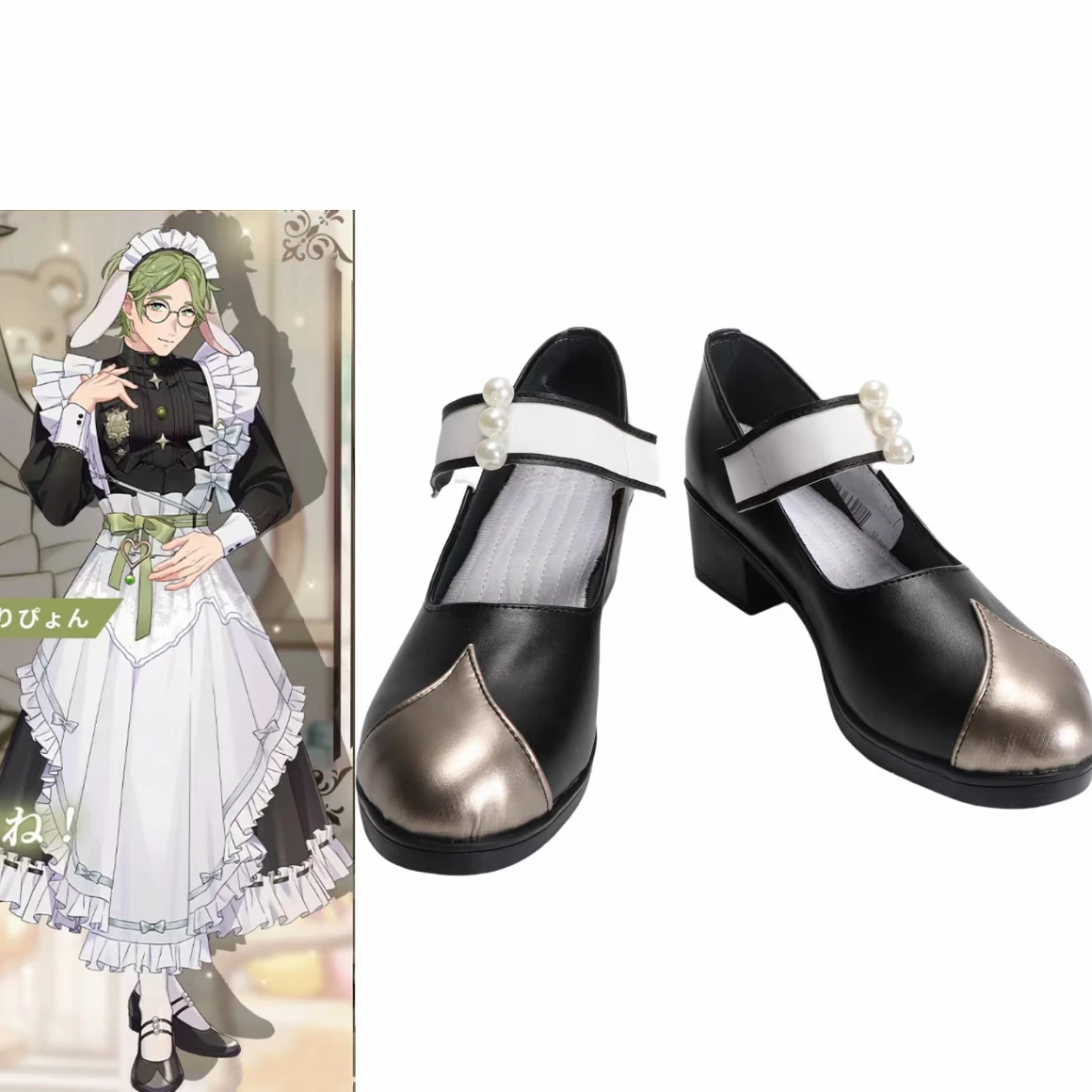 

Карнавальная обувь для косплея Olivine Maid, потому что игра в стиле аниме, вечерние туфли для Хэллоуина, ролевые туфли