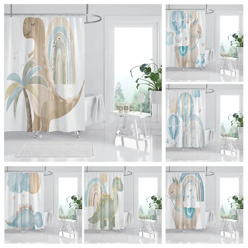 

Waterproof fabric shower curtain Bathroom curtain accessories 180x200 Bath curtain for shower 240*200 nordic boho decor 240x200