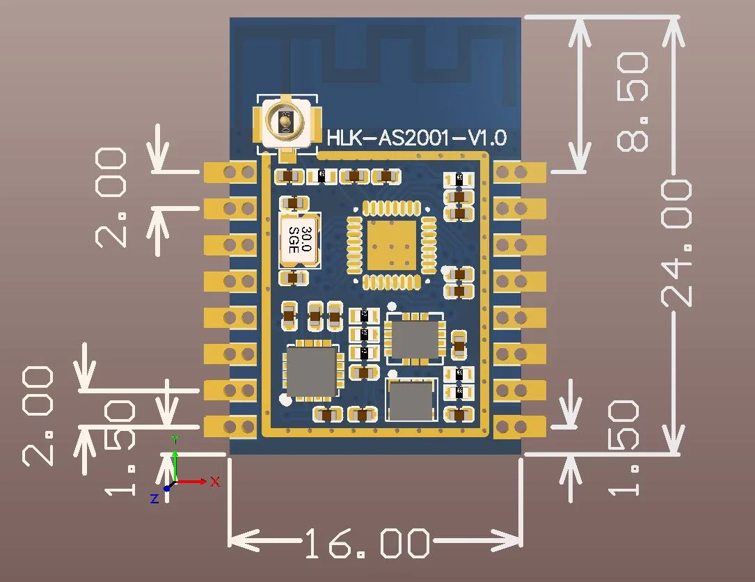Hi-Link Free shipping 2pcs HLK-AS201 Ten Axis Attitude Module Electronic Gyroscope Accelerometer High-precision Angle Sensor