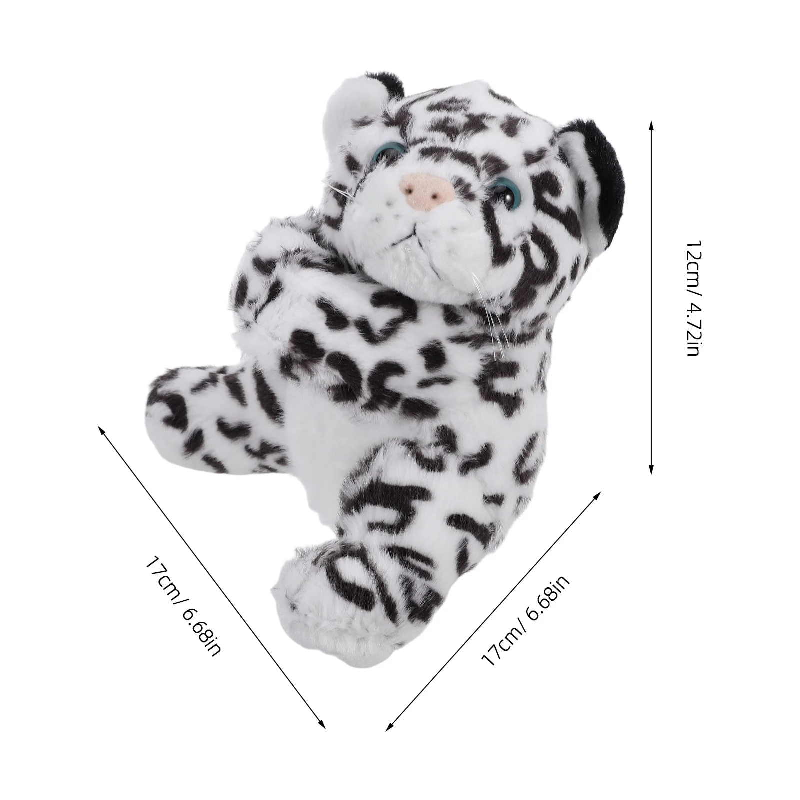 سوار صفعة على شكل نمر الثلج، سوار معصم لطيف على شكل حيوان للأطفال، أساور محشوة ناعمة - جائزة الفصول الدراسية لحفلات أعياد الميلاد #6