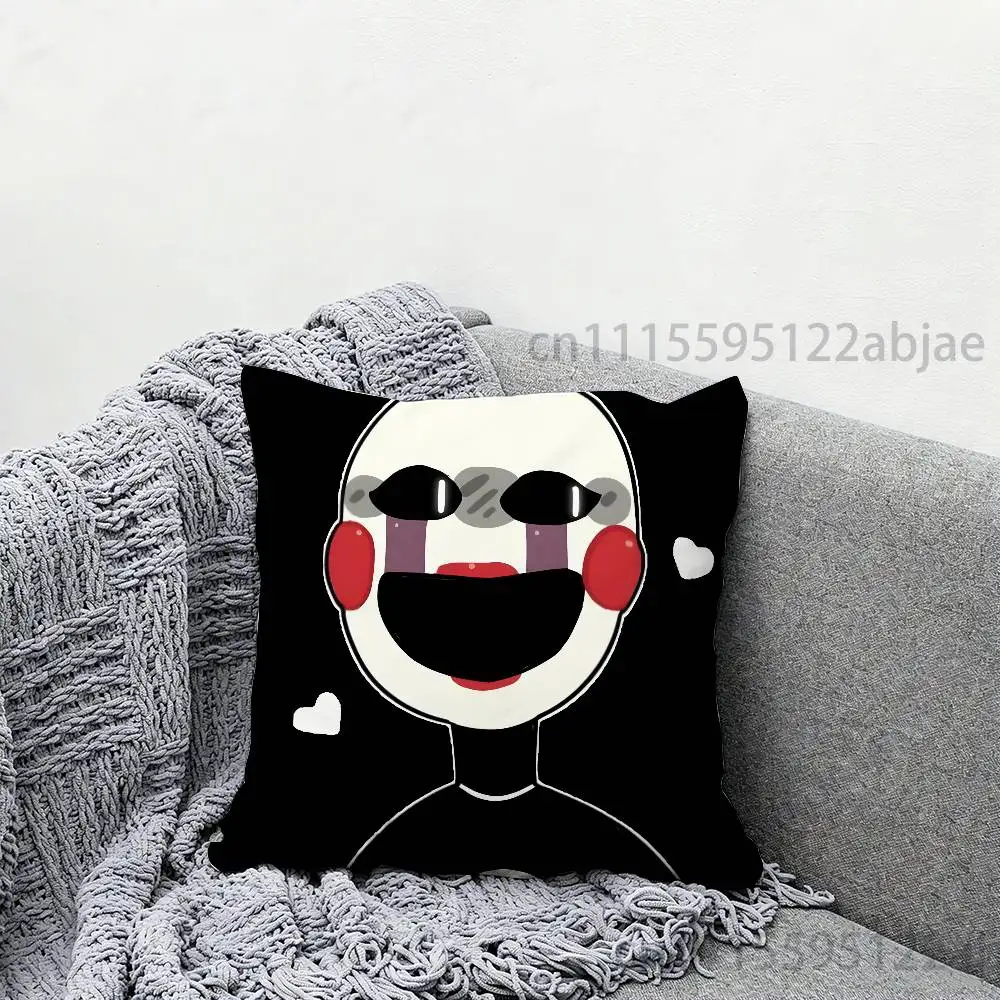 P-Puppet F-FNAF Throw Pillow Case Decoration Bed Custom Square Pillowcase Pad Cover