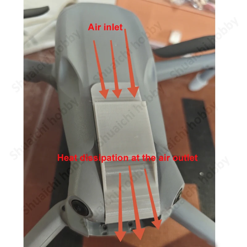 1Set Module Heat Dissipation Cover Plate Cooling Sink 3D Printed Ventilation Shell Modification Parts for DJI Air 3s RC Drone