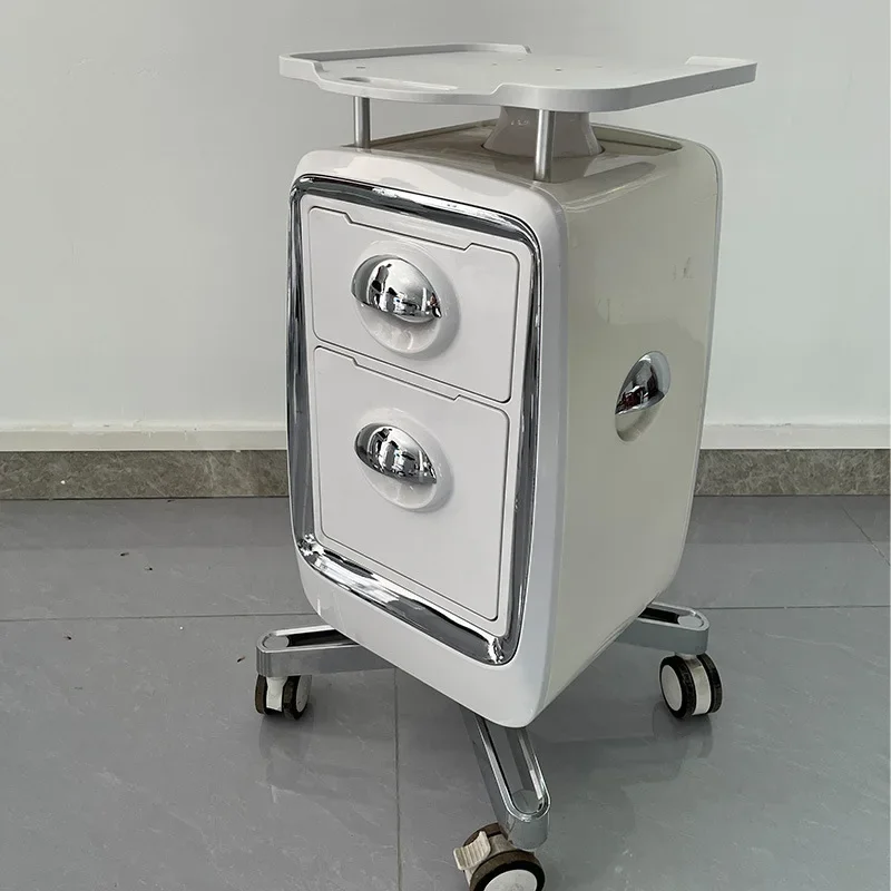 

Nail Technician Salon Trolley Professional Aesthetic Rolling Cart Stainless Steel Drawers Storage Organizer Pedicure Equipment