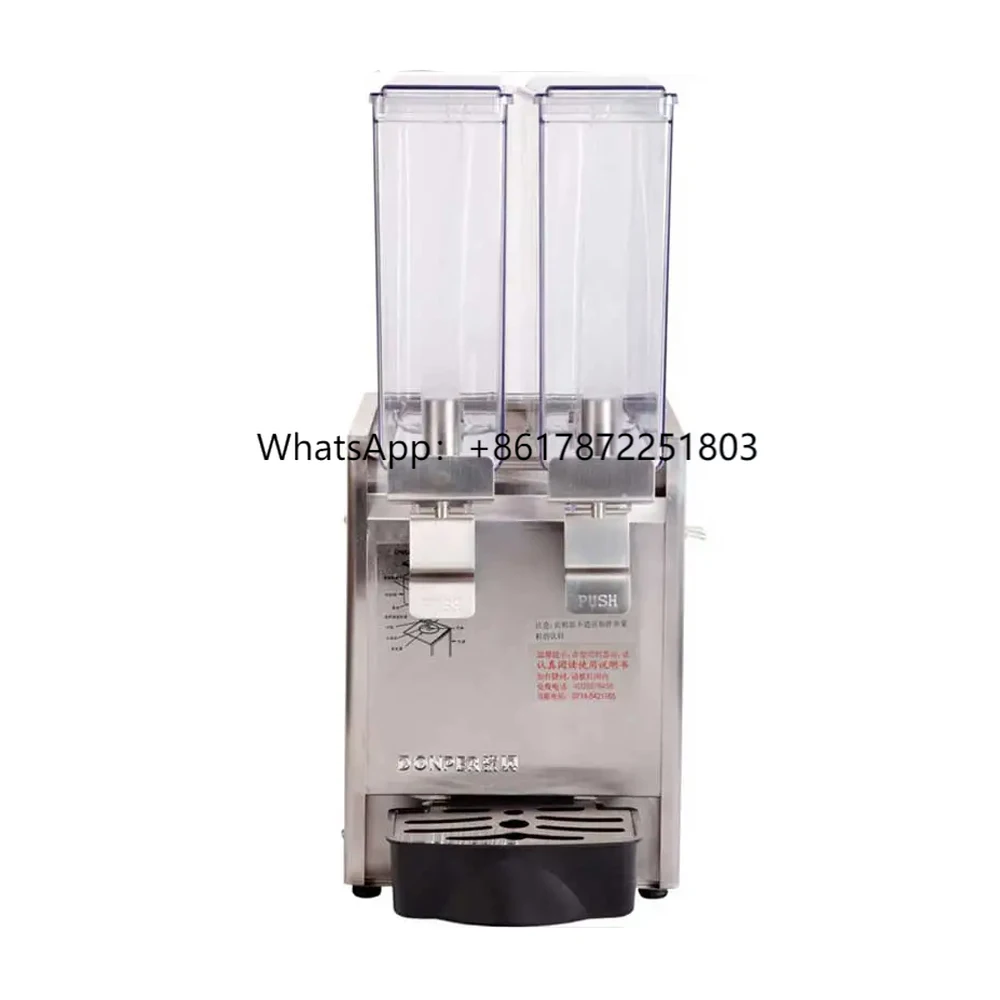 

XEOLEO Commercial 8L*2 Jars Stainless Steel Drink Beverage Cold Hot Juicer Automatic Drink Juice Dispenser