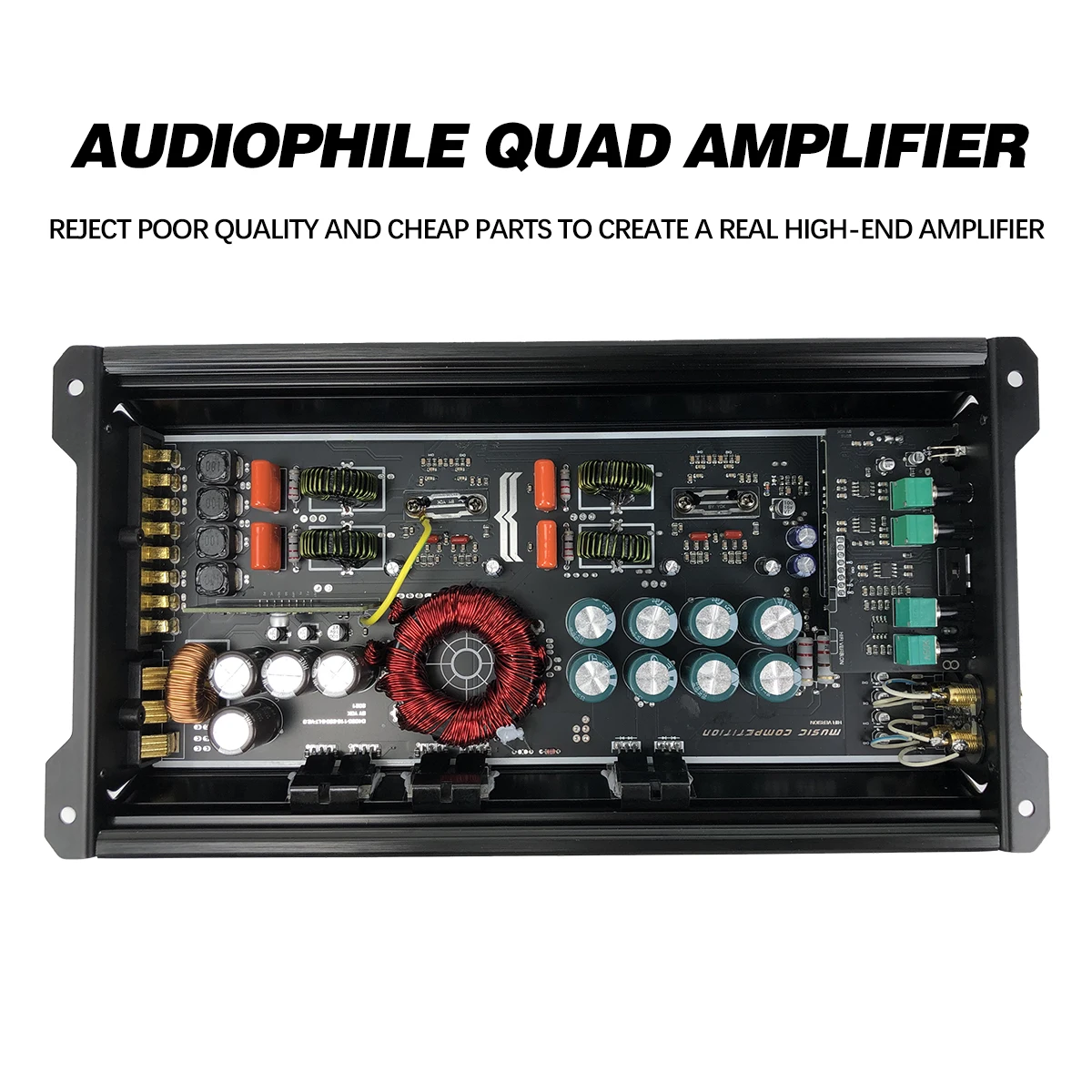4CH Full Range Class D 4100W Car Audio Module for Car Mod DIY Enthusiast